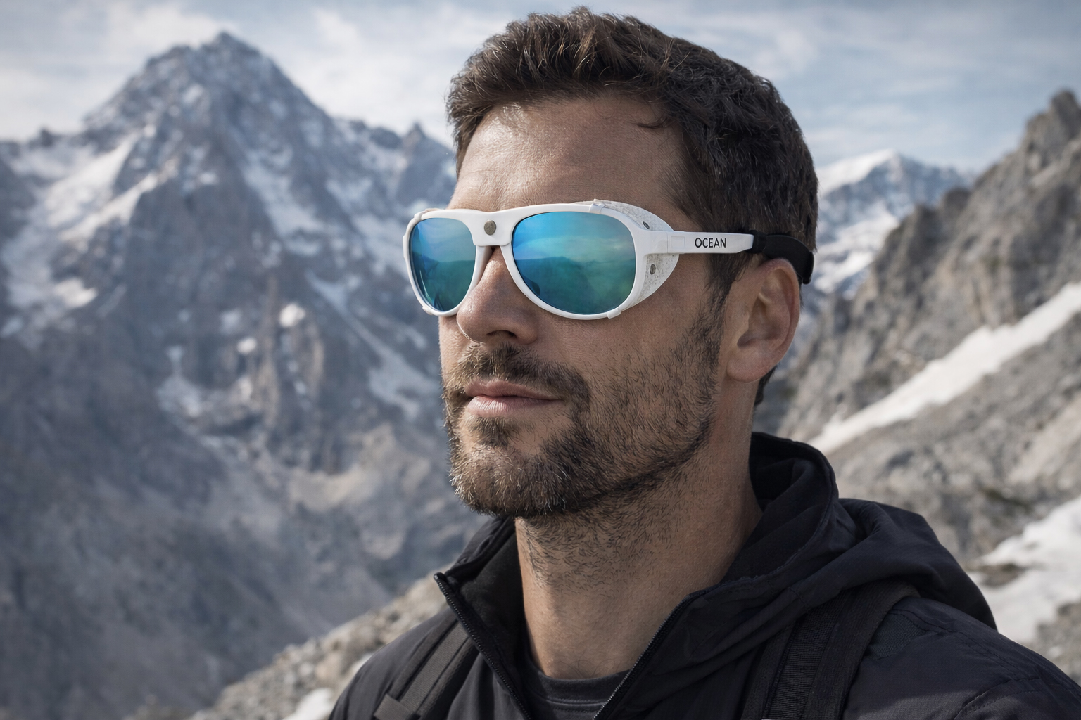 Купить Спортивные очки OCEAN Maui White / Revo Blue Polarized Lens, 088.3 7ft.ru в интернет магазине Семь Футов