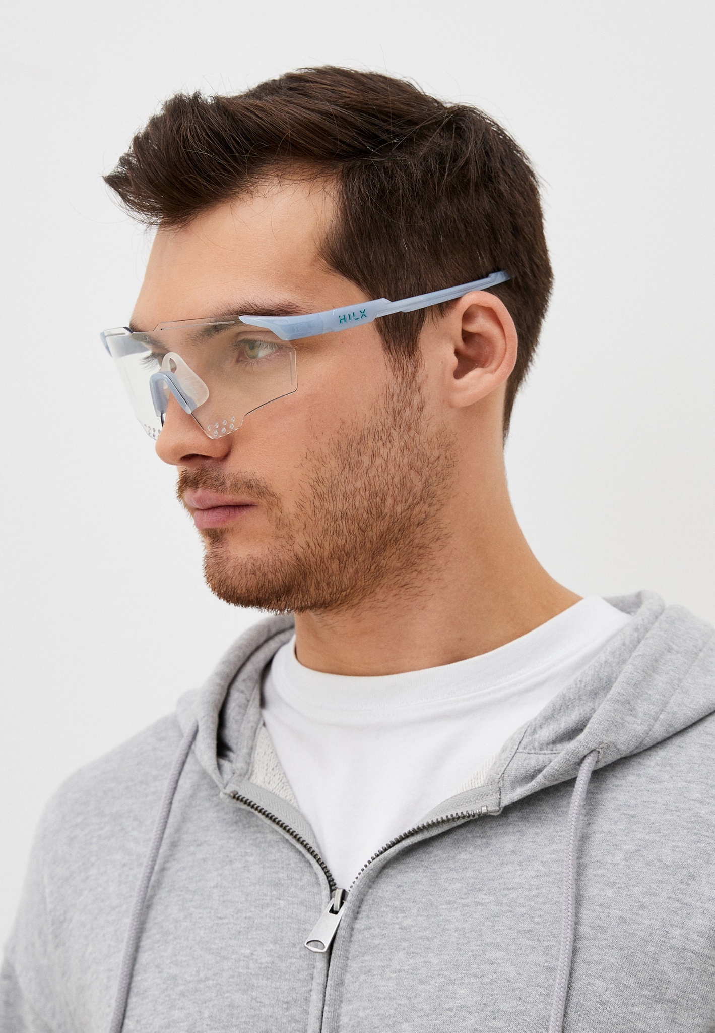Купить Спортивные очки с диоптриями HILX Gladiator (L) / Shiny Crystal Milky Light Grey / Photochromic Lens, rx-562/hgd04908-gd4xph9 7ft.ru в интернет магазине Семь Футов