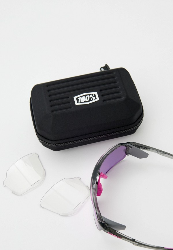 Купить Спортивные очки с диоптриями 100% Norvik / Polished Translucent Grey / Purple Multilayer Mirror Lens, rx-018/60031-00008 7ft.ru в интернет магазине Семь Футов
