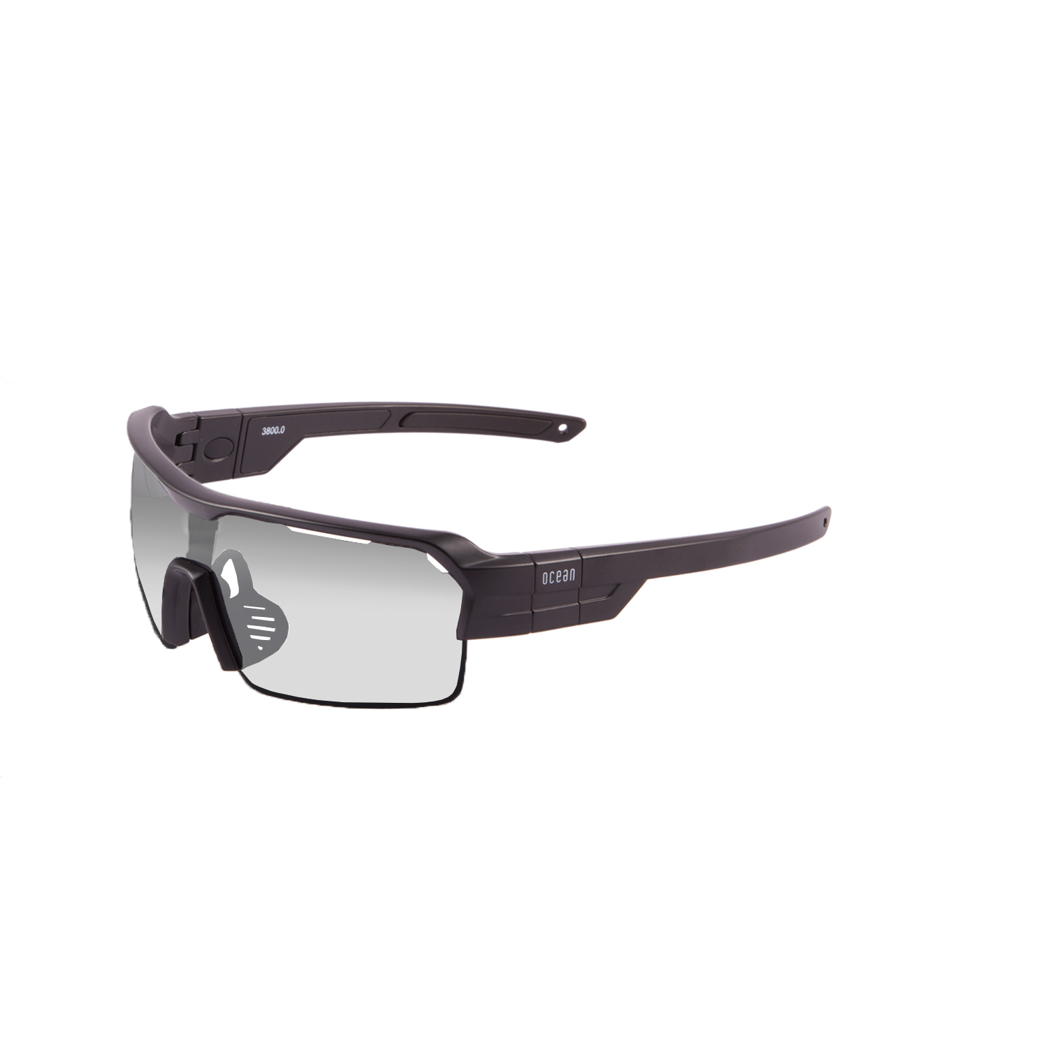 Купить Спортивные очки с диоптриями OCEAN Race Matt Black /  Photochromic Lens, rx-687/3802.1x 7ft.ru в интернет магазине Семь Футов