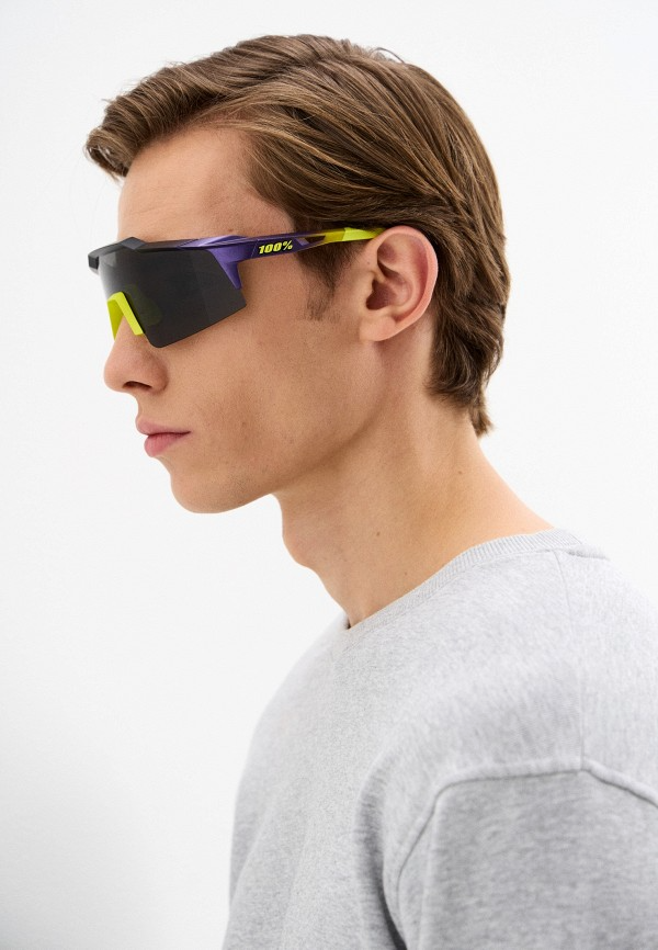 Купить Спортивные очки с диоптриями 100% Speedcraft SL / Matte Metallic Digital Brights / Smoke Lens OS, rx-056/60008-00001 7ft.ru в интернет магазине Семь Футов