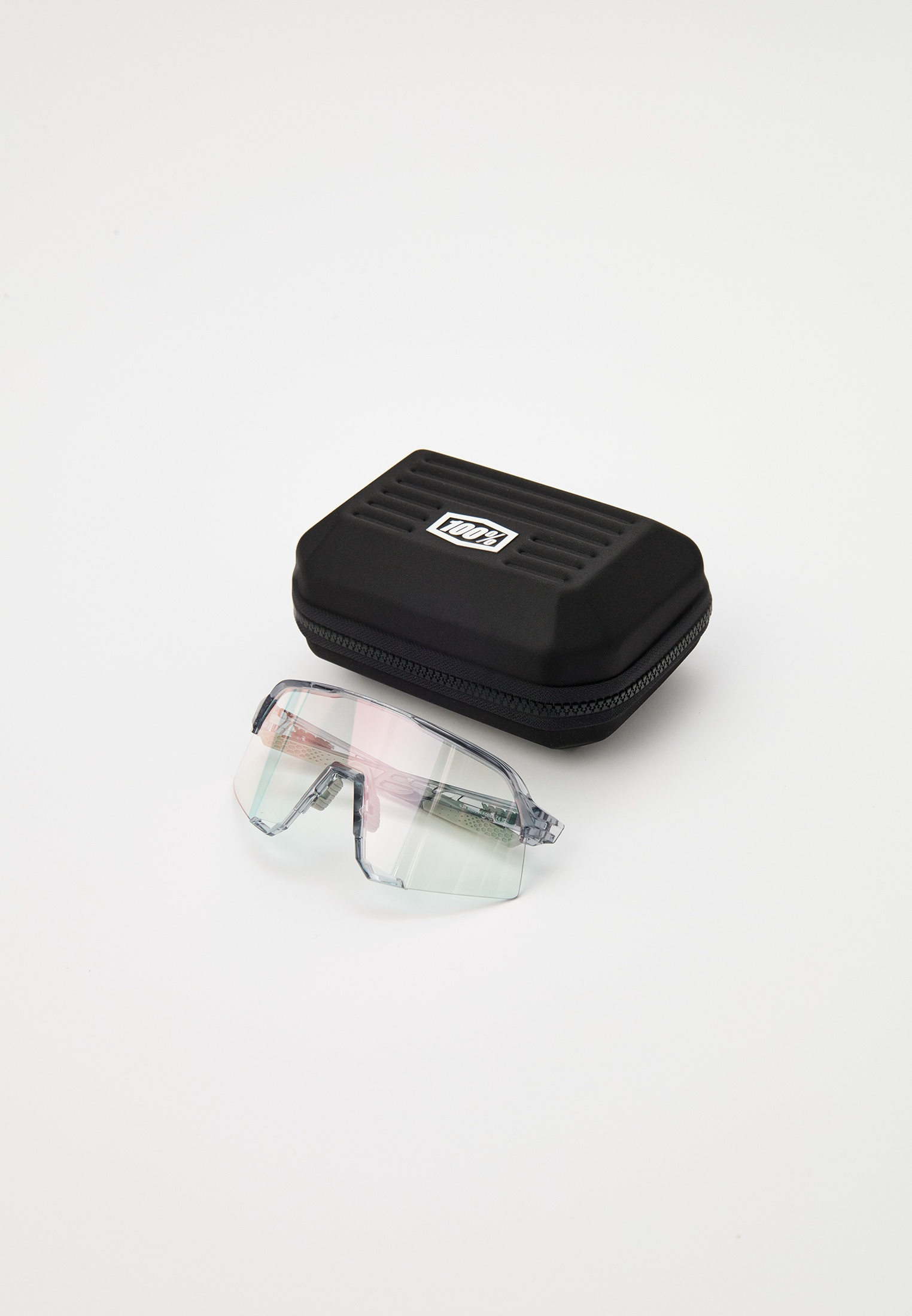 Купить Спортивные очки с диоптриями 100% S3 Polished Translucent Grey - Rose Gold Mirror Photochromic Lens, rx-056/60005-00037 7ft.ru в интернет магазине Семь Футов