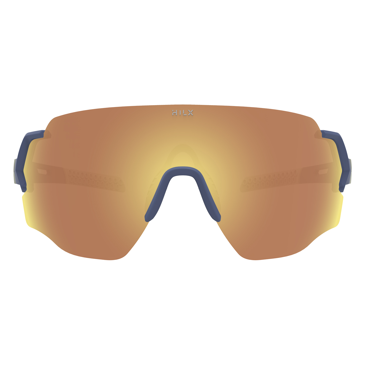 Купить Спортивные очки с диоптриями HILX Savage (L) / Matt Blue Warm Grey / Gold Lens, rx-562/hsa00404-sv4gd4 7ft.ru в интернет магазине Семь Футов