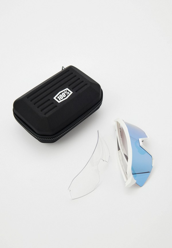 Купить Спортивные очки с диоптриями 100% S3 / Matte White / HiPER Blue Multilayer Mirror Lens, rx-056/60005-00006 7ft.ru в интернет магазине Семь Футов