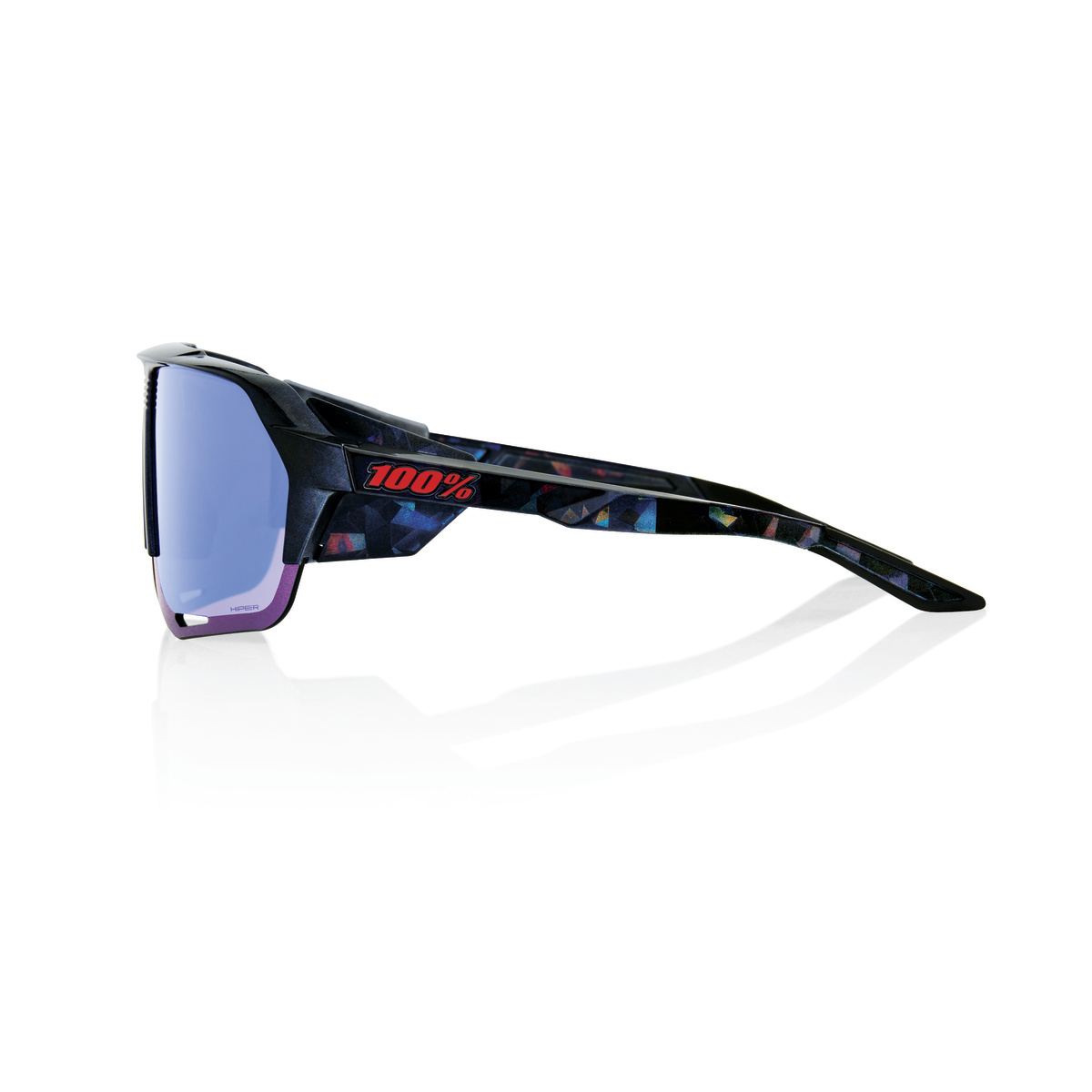 Купить Спортивные очки с диоптриями 100% Norvik / Black Holographic / HiPER Blue Multilayer Mirror, rx-018/60031-00007 7ft.ru в интернет магазине Семь Футов