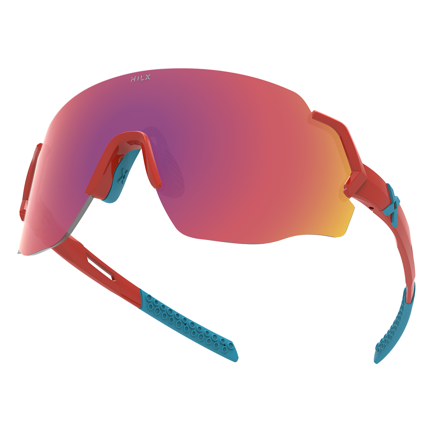 Купить Спортивные очки с диоптриями HILX Savage (L) / Shiny Red Blue / Red Lens, rx-562/hsa00403-sv4rd3 7ft.ru в интернет магазине Семь Футов