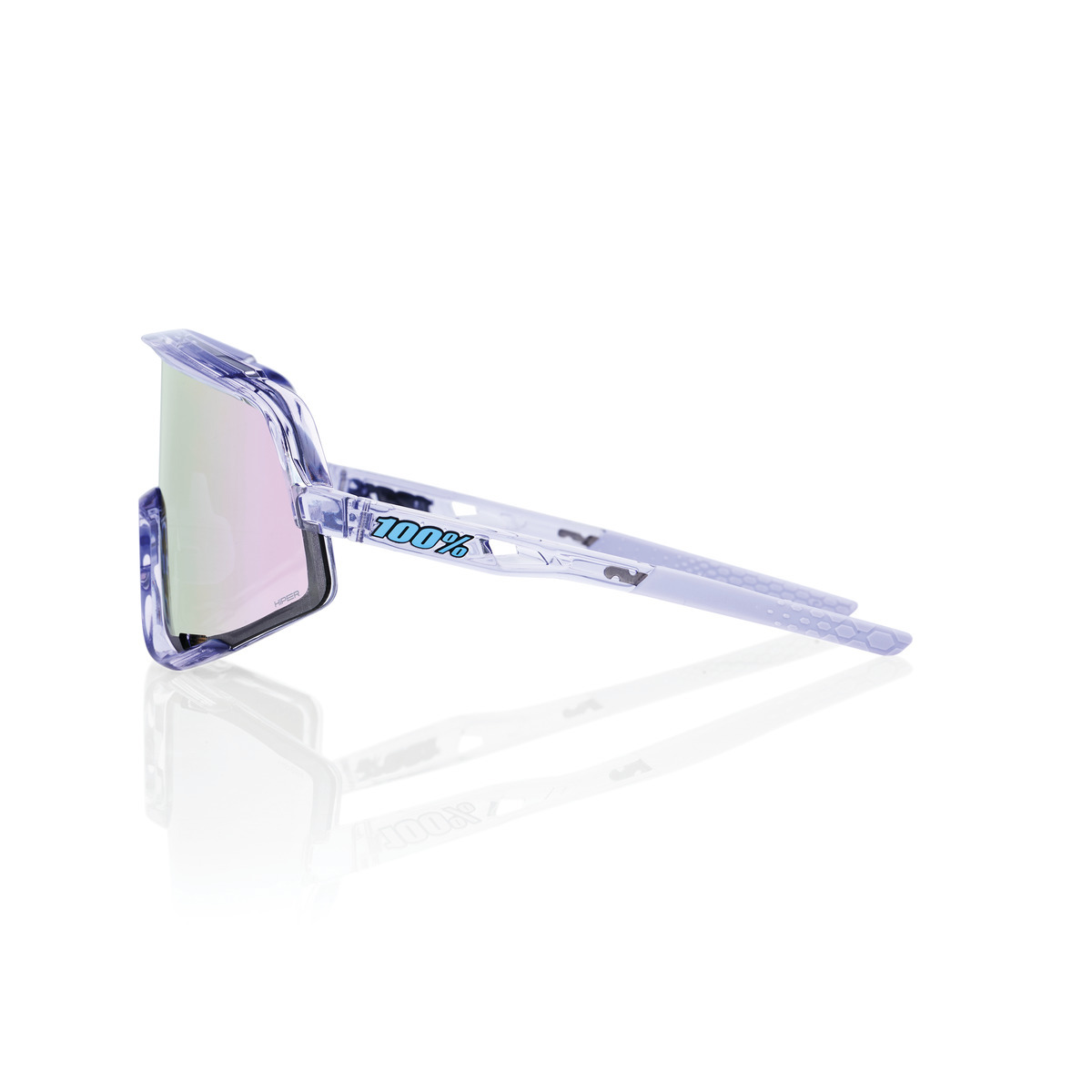 Купить Спортивные очки 100% GLENDALE - Polished Translucent Lavender - HiPER Lavender Mirror Lens, 60011-00007 7ft.ru в интернет магазине Семь Футов