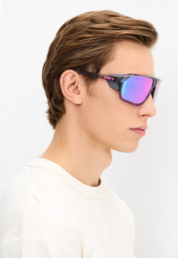 Купить Спортивные очки с диоптриями 100% Norvik / Polished Translucent Grey / Purple Multilayer Mirror Lens, rx-018/60031-00008 7ft.ru в интернет магазине Семь Футов