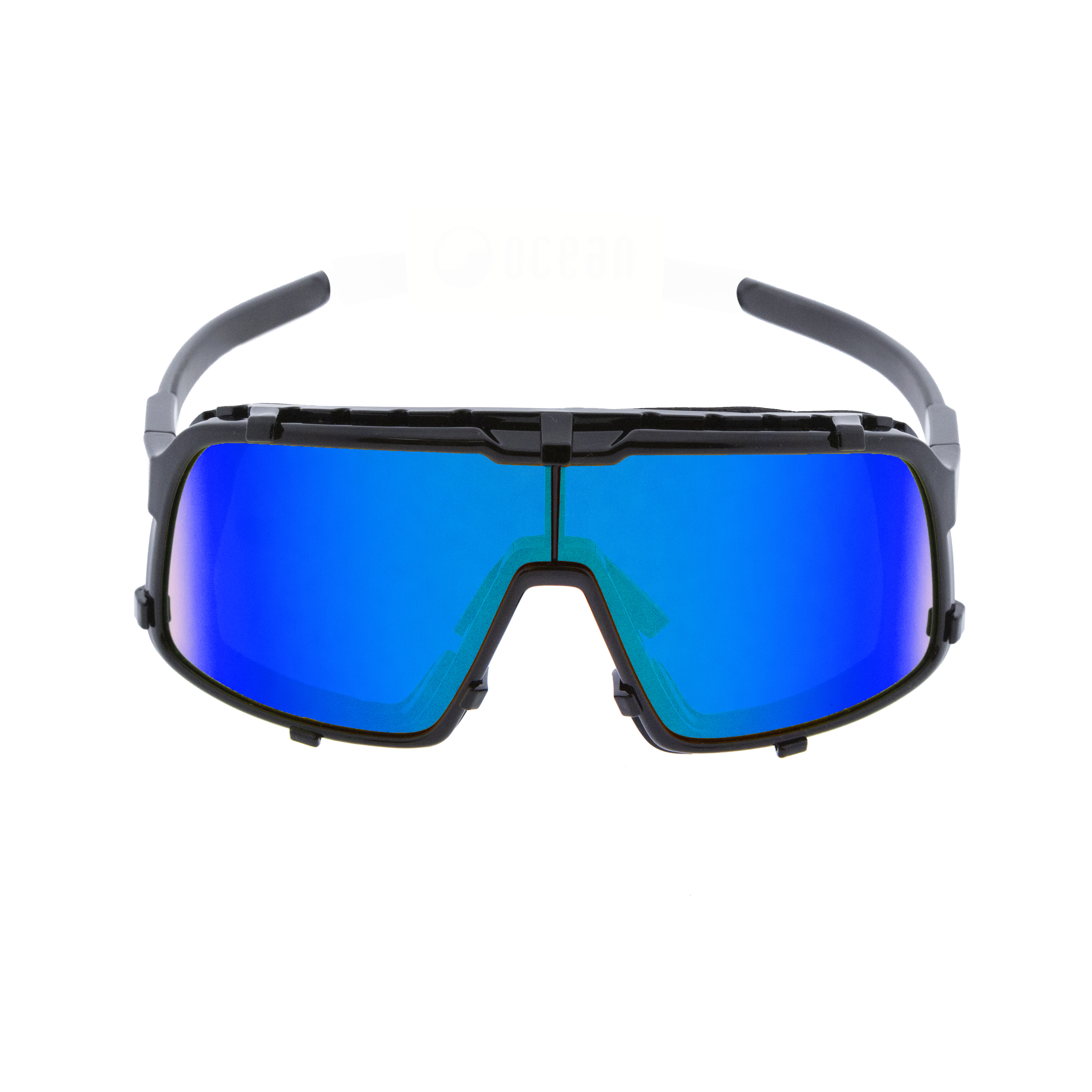 Купить Спортивные очки OCEAN Leucate Matte black / Blue revo lenses 7ft.ru в интернет магазине Семь Футов