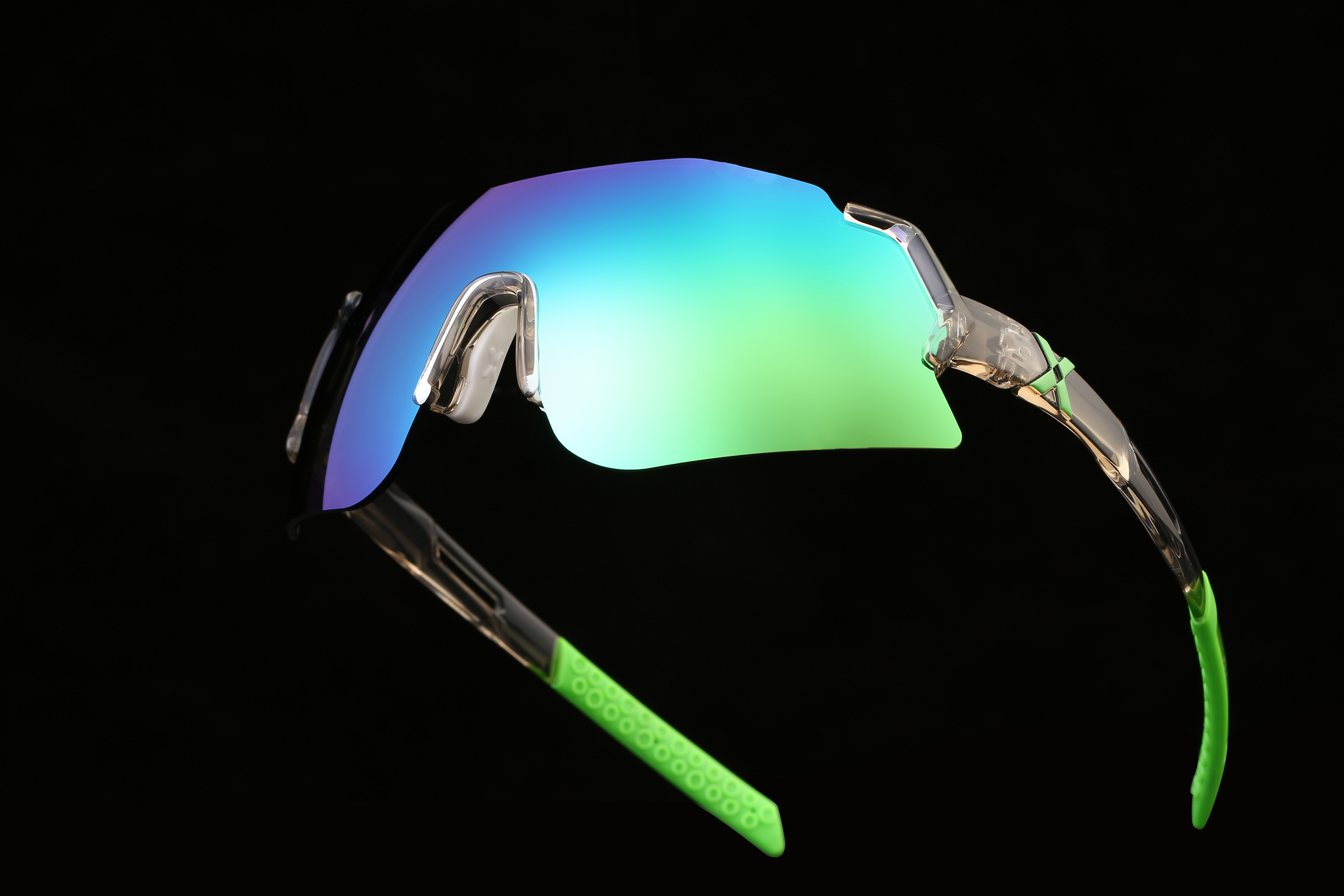 Купить Спортивные очки с диоптриями HILX Savage 2.0 Shiny Crystal Grey Green / Green Mirror Lens, rx-562/hsa05408-sv5gn14 7ft.ru в интернет магазине Семь Футов