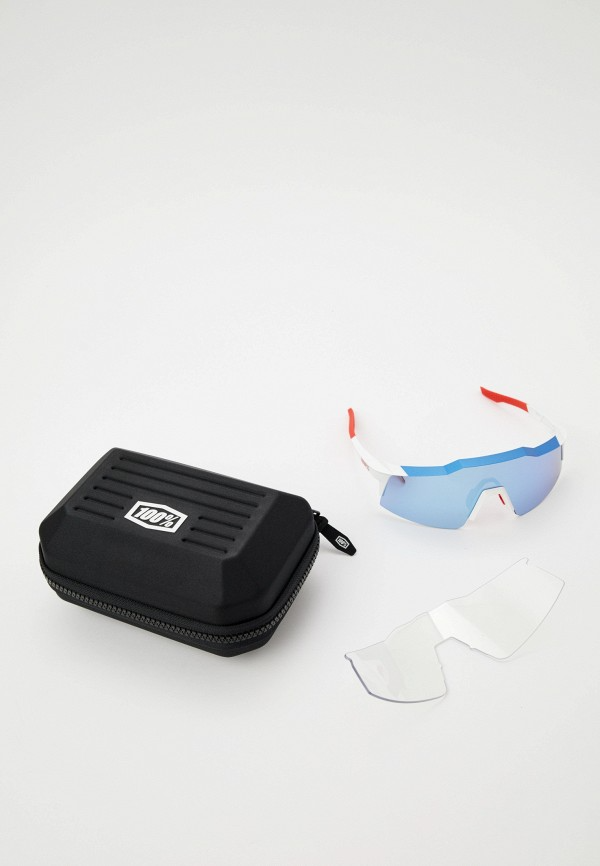 Купить Спортивные очки с диоптриями 100% Speedcraft SL / Total Energies Team Matte White/ / Metallic HiPER Blue ML Mirror Lens, rx-056/60008-00012 7ft.ru в интернет магазине Семь Футов