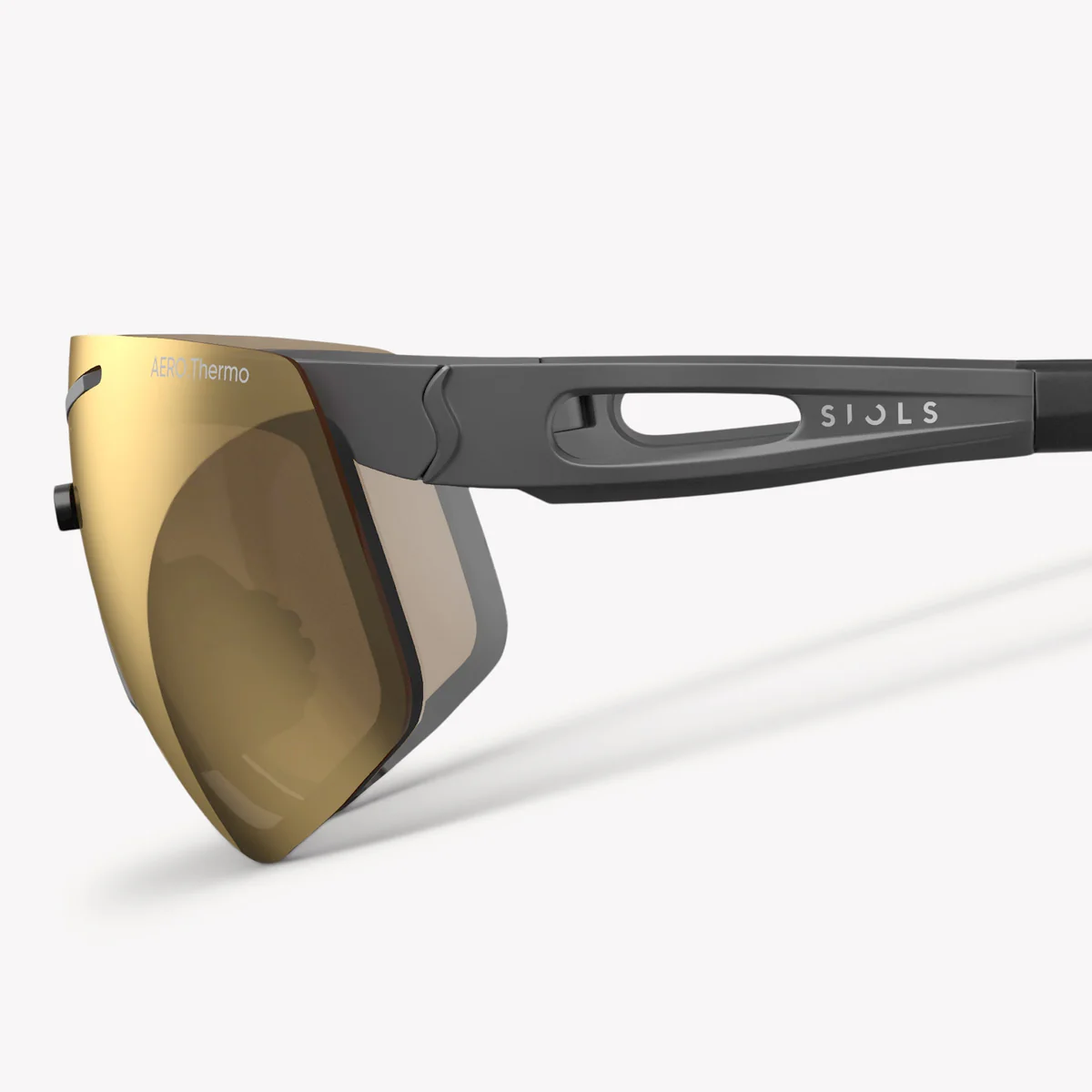 Купить Спортивные очки Siols / AERO.Thermo / Glacier Gold Mirror 92% / Dark Stone, 49629-4-466 7ft.ru в интернет магазине Семь Футов