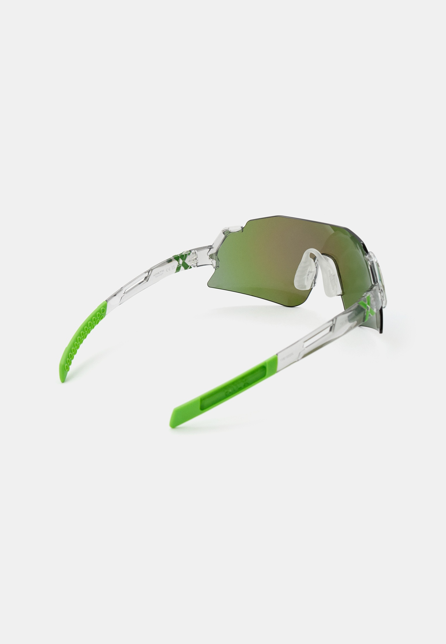 Купить Спортивные очки с диоптриями HILX Savage 2.0 Shiny Crystal Grey Green / Green Mirror Lens, rx-562/hsa05408-sv5gn14 7ft.ru в интернет магазине Семь Футов