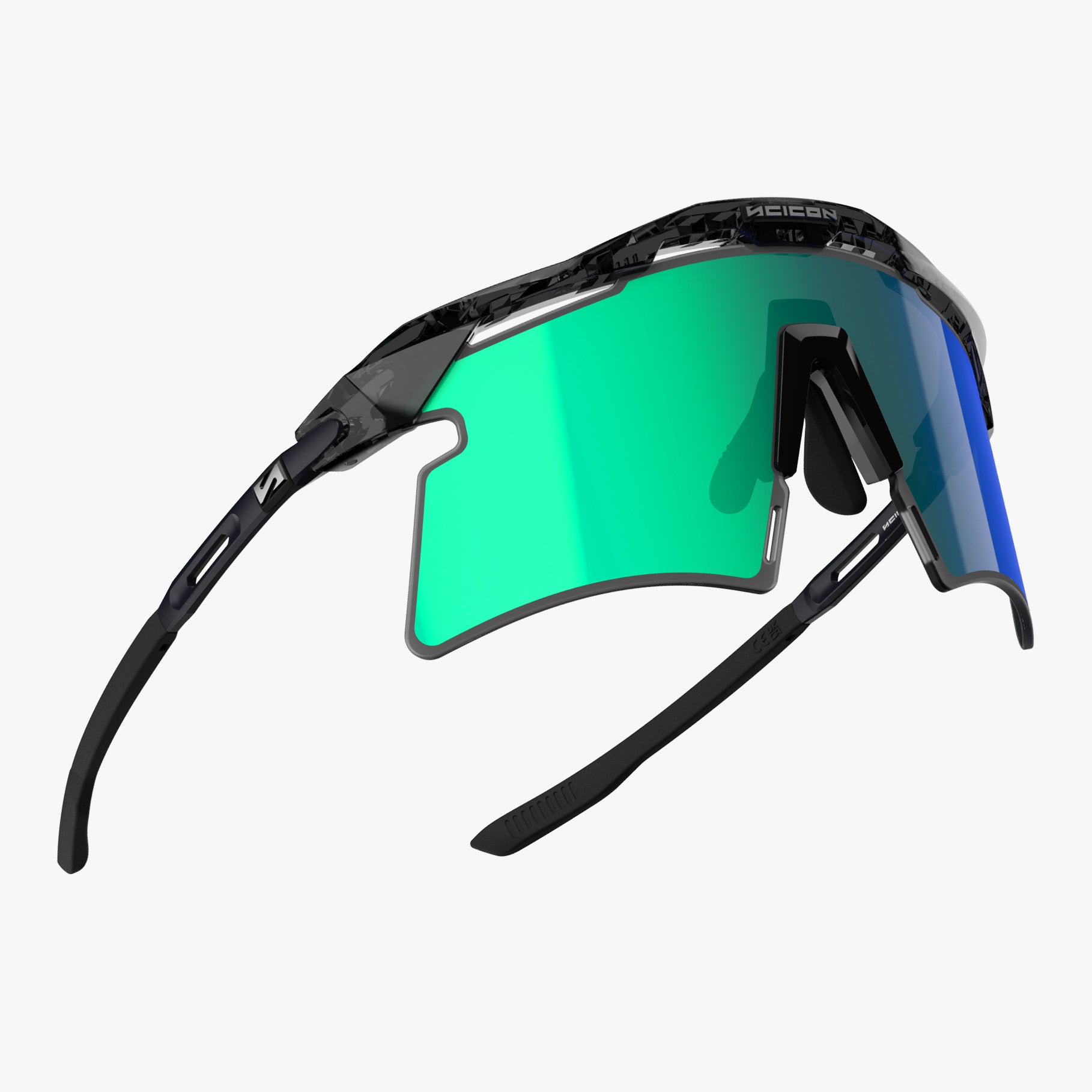 Купить Спортивные очки c диоптриями Scicon Aeroshade 2.0 Titanium Sunglasses Black Crystal Multi Mirror Blue/Green + Pink, rx-937/ey441725 7ft.ru в интернет магазине Семь Футов