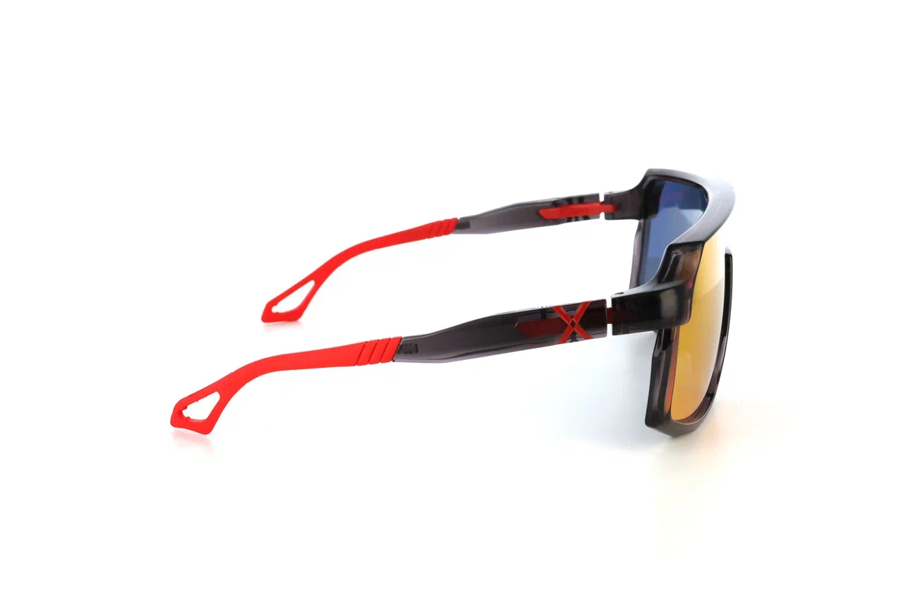 Купить Спортивные очки с диоптриями HILX Inferno Shiny Crystal Dark Grey / Red Lens, rx-562/hif06103-ifrd4 7ft.ru в интернет магазине Семь Футов