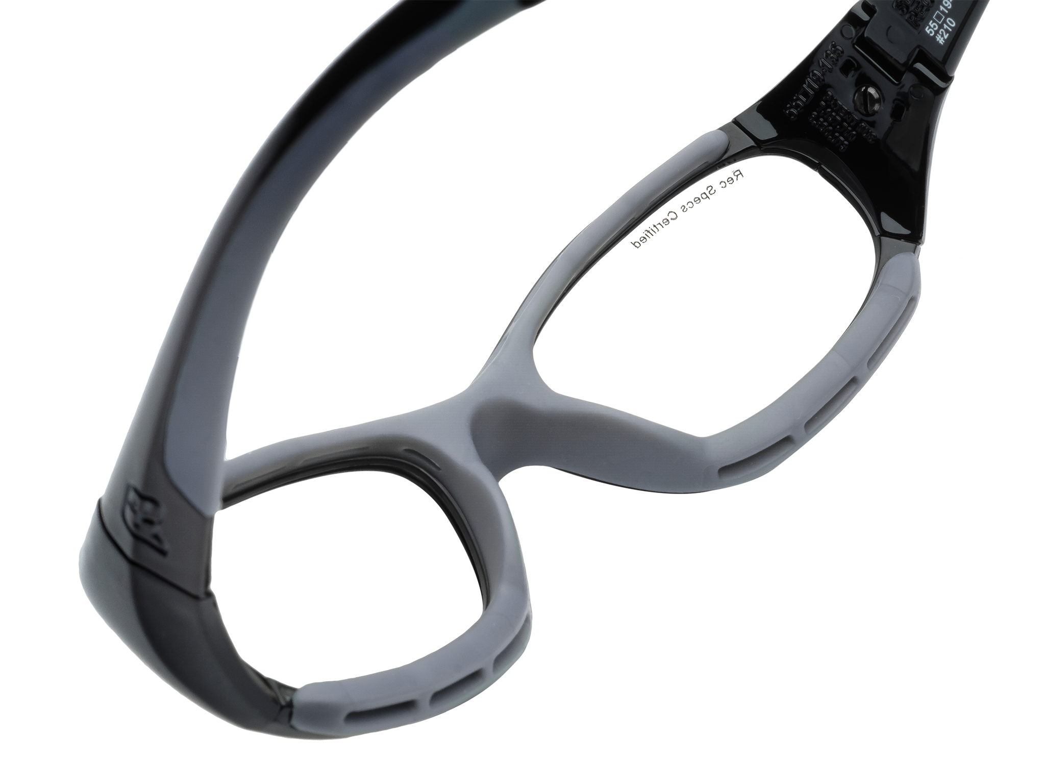 Купить Спортивные очки с диоптриями Rec Specs / Slam XL / Shiny Black Grey, slamxlshbg5519135csf 7ft.ru в интернет магазине Семь Футов