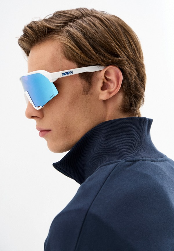 Купить Спортивные очки с диоптриями 100% S3 / Matte White / HiPER Blue Multilayer Mirror Lens, rx-056/60005-00006 7ft.ru в интернет магазине Семь Футов