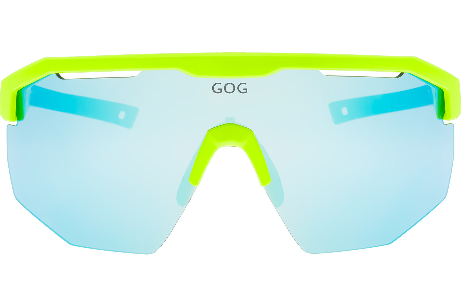 Купить Спортивные очки GOG Argo / Matt Neon Green-Black / White-Blue Lens, e506-5 7ft.ru в интернет магазине Семь Футов
