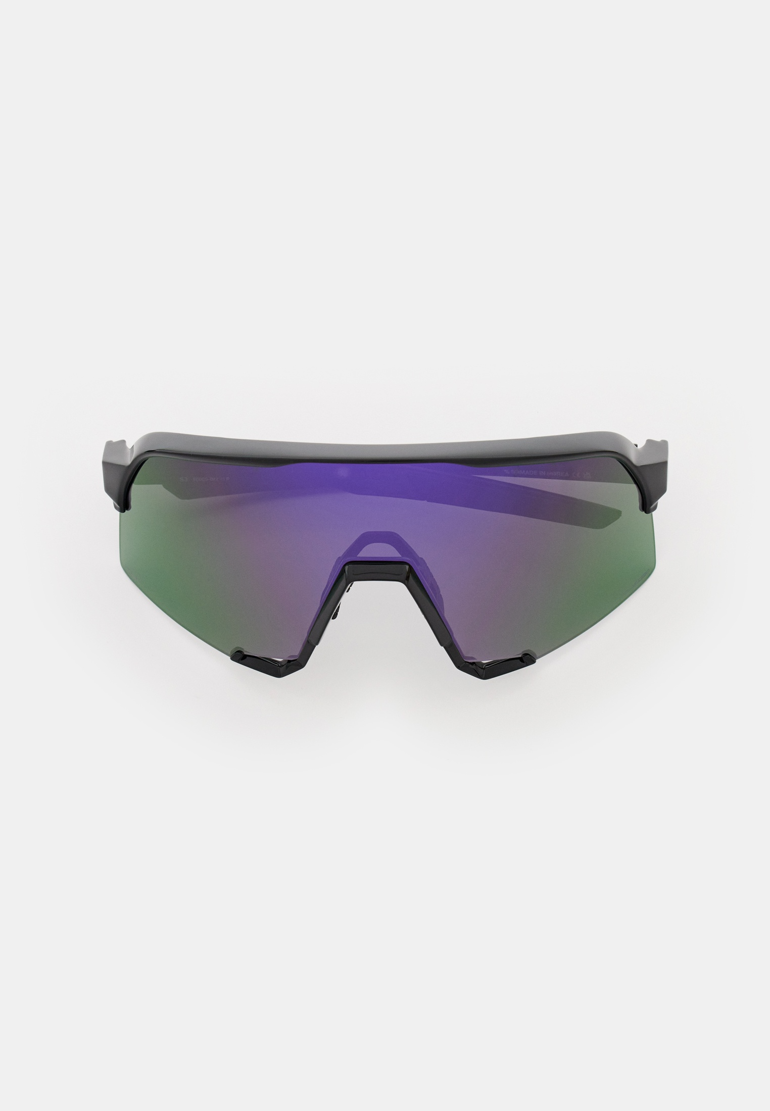 Купить Спортивные очки с диоптриями 100% S3 Polished Black - HiPER Lavender Mirror Polarized Lens, rx-056/60005-00043 7ft.ru в интернет магазине Семь Футов