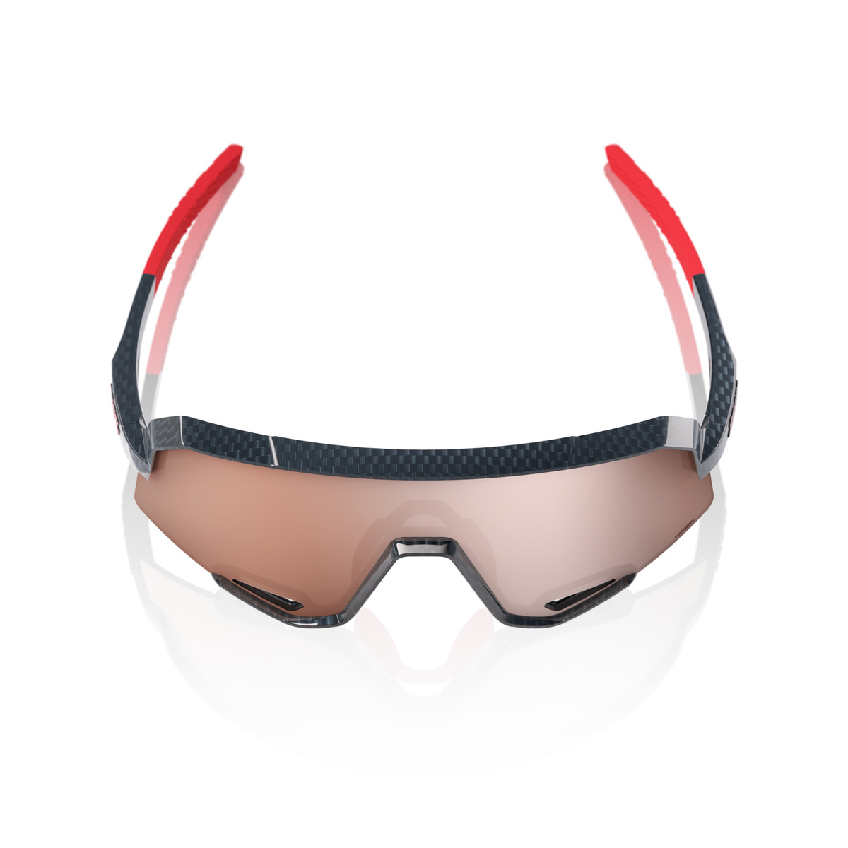 Купить Спортивные очки с диоптриями 100% Slendale / Gloss Carbon Fiber / HiPER Crimson Silver Mirror, rx-018/60057-00001 7ft.ru в интернет магазине Семь Футов