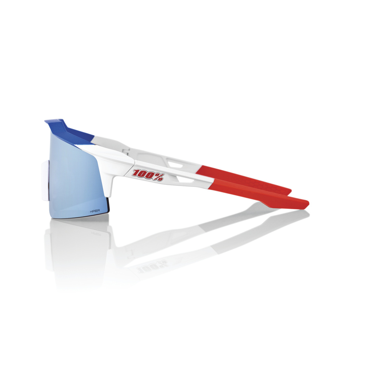 Купить Спортивные очки с диоптриями 100% Speedcraft SL / Total Energies Team Matte White/ / Metallic HiPER Blue ML Mirror Lens, rx-056/60008-00012 7ft.ru в интернет магазине Семь Футов