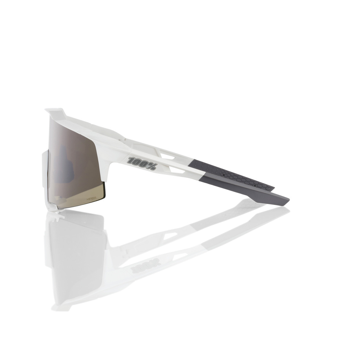 Купить Спортивные очки с диоптриями 100% Speedcraft / Matte White / HiPER Silver Mirror Lens, rx-056/60007-00006 7ft.ru в интернет магазине Семь Футов