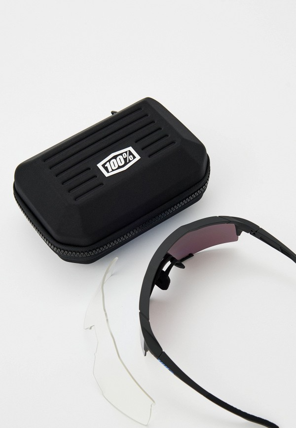 Купить Спортивные очки с диоптриями 100% Speedcraft / Matte Black / HiPER Blue Multilayer Mirror Lens, rx-056/60007-00004 7ft.ru в интернет магазине Семь Футов