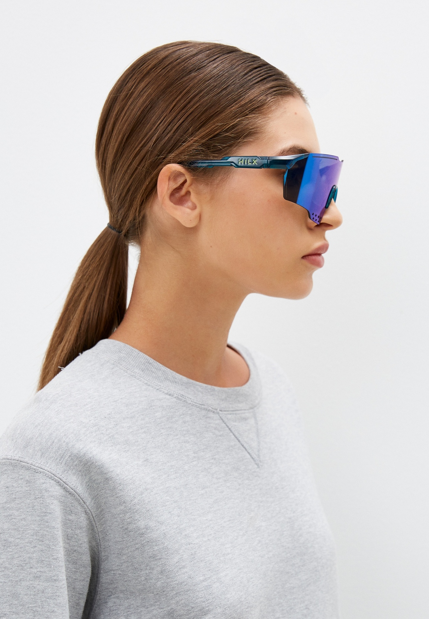 Купить Спортивные очки с диоптриями HILX Gladiator (L) / Shiny Crystal Dark Green / Blue Mirror Lens, rx-555/hgd04905-gd4bl5 7ft.ru в интернет магазине Семь Футов