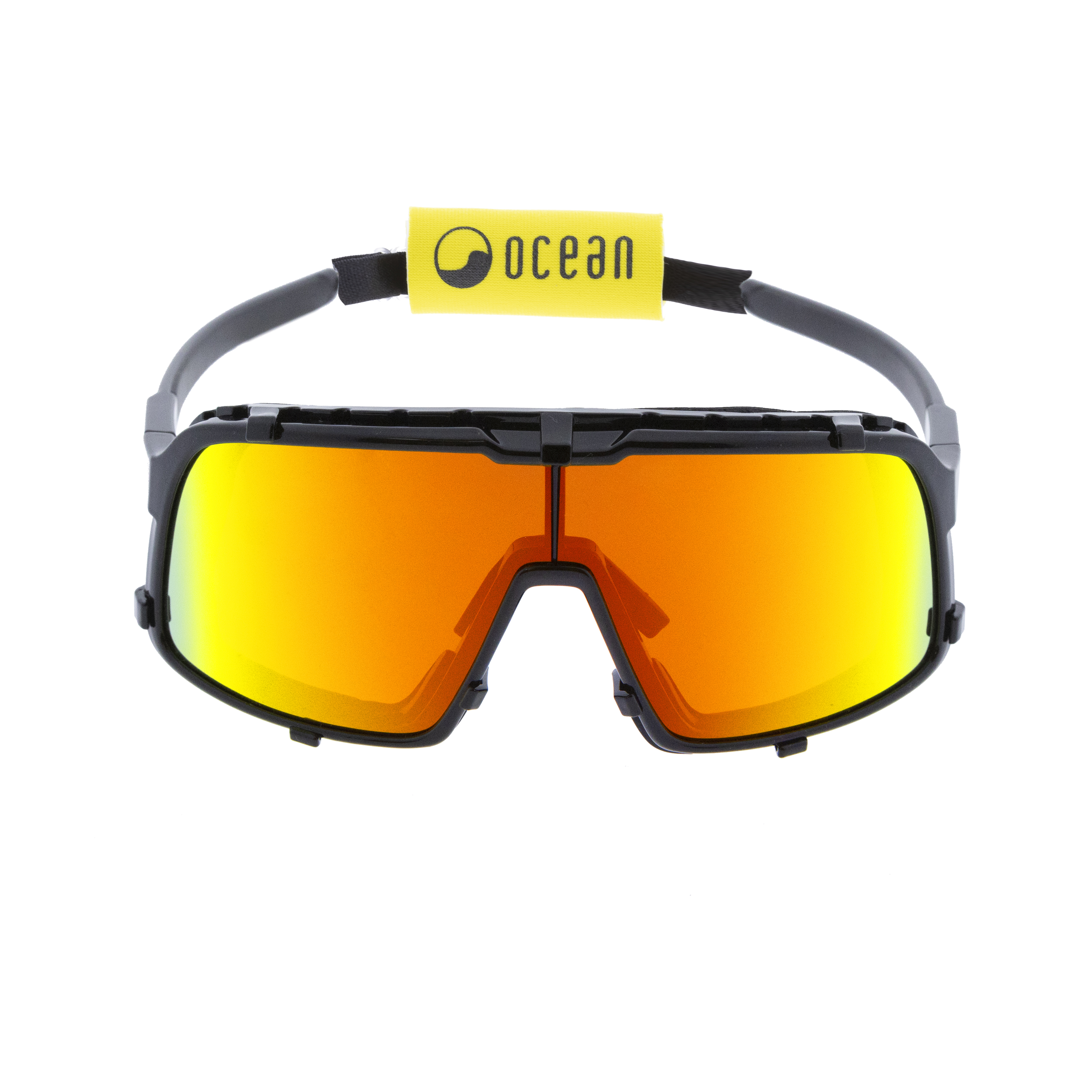 Купить Спортивные очки OCEAN Leucate Shiny black / Red revo lenses 7ft.ru в интернет магазине Семь Футов