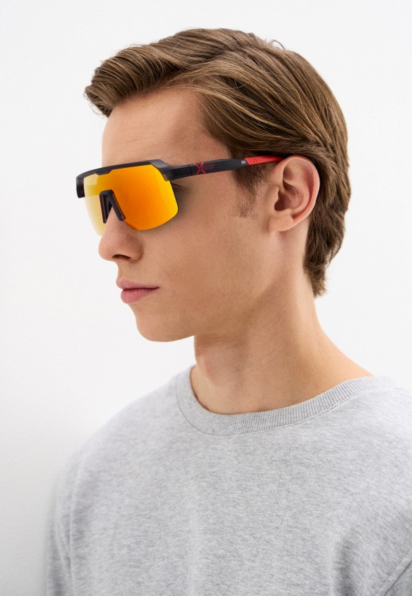 Купить Спортивные очки с диоптриями HILX Inferno Shiny Crystal Dark Grey / Red Lens, rx-562/hif06103-ifrd4 7ft.ru в интернет магазине Семь Футов