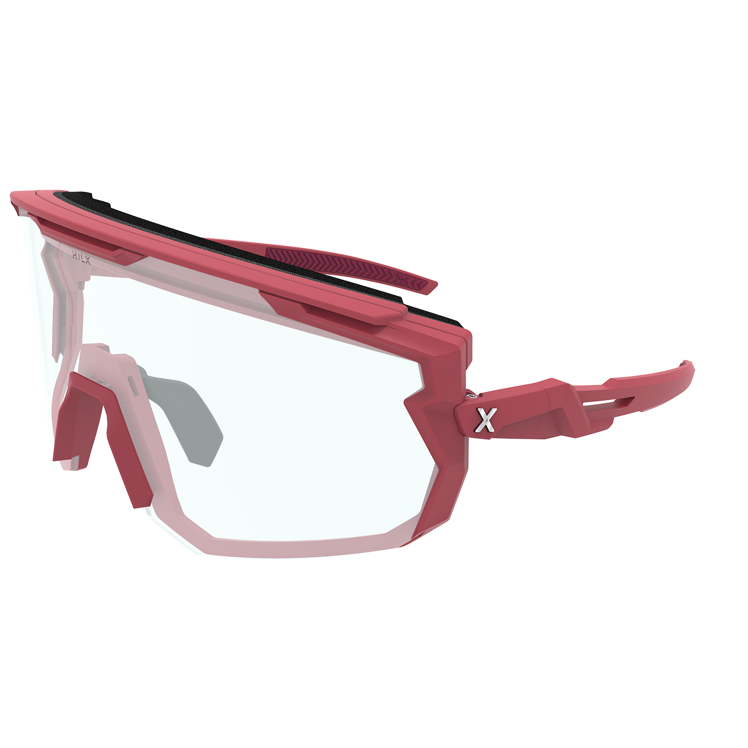 Купить Спортивные очки с диоптриями HILX Samurai / Matt Solid Red / Red Polarized Lens + Clear Lens, rx-738/hsm03904-smprd3 7ft.ru в интернет магазине Семь Футов