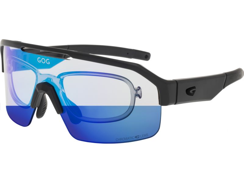Купить Спортивные очки с диоптриями GOG Thor C / Matt Black / Photochromic Blue Lens, rx-e600-1cr 7ft.ru в интернет магазине Семь Футов
