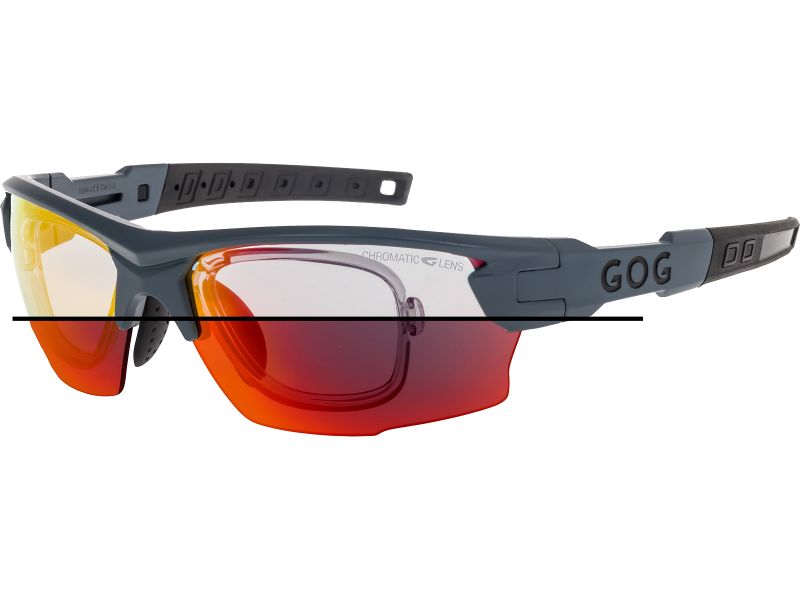 Купить Спортивные очки с диоптриями GOG Steno C / Matt Grey-Black / Photochromic Red Lens, rx-910/e544-3c 7ft.ru в интернет магазине Семь Футов