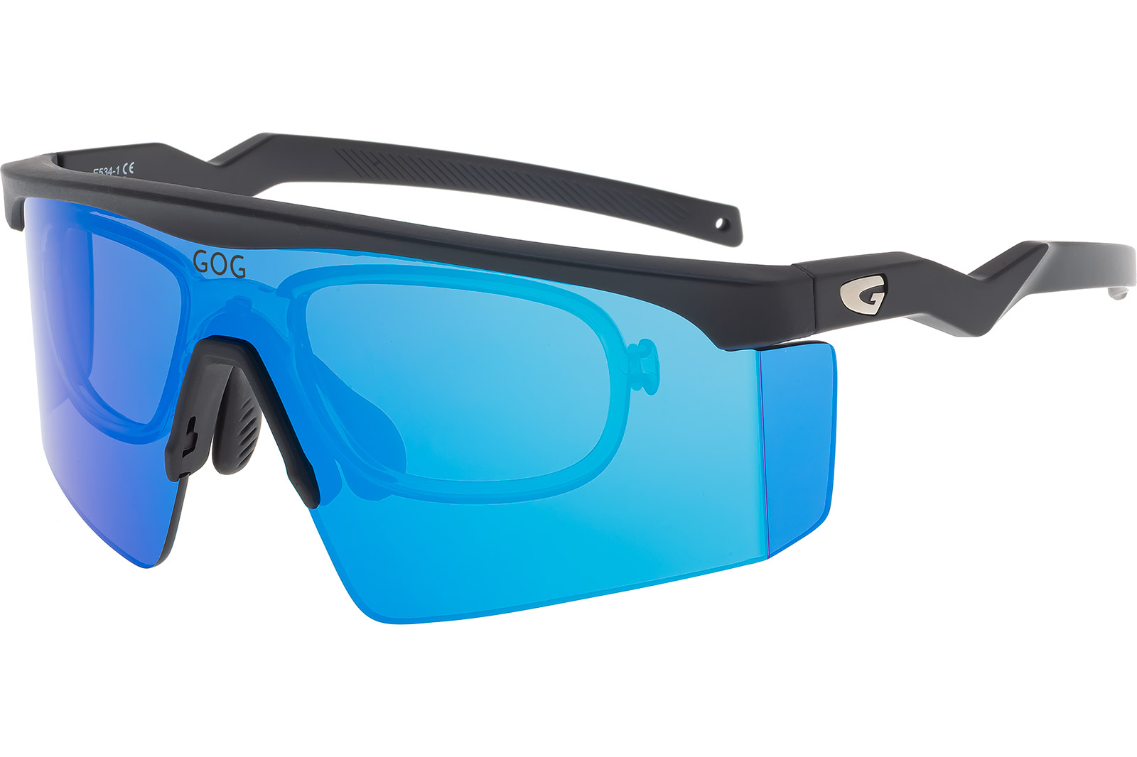 Купить Спортивные очки с диоптриями GOG Sigurd / Matt Black / Reflex White-Blue, rx-023/e534-1 7ft.ru в интернет магазине Семь Футов