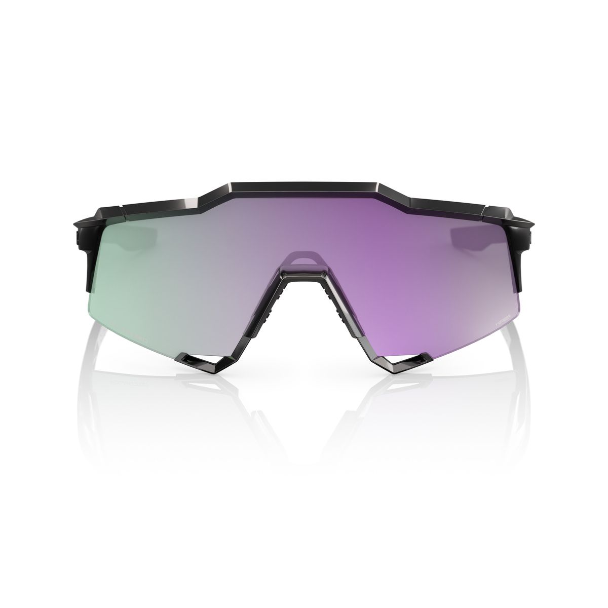 Купить Спортивные очки 100% SPEEDCRAFT Polished Black - HiPER Lavender Mirror Polarized Lens, 60007-00041 7ft.ru в интернет магазине Семь Футов
