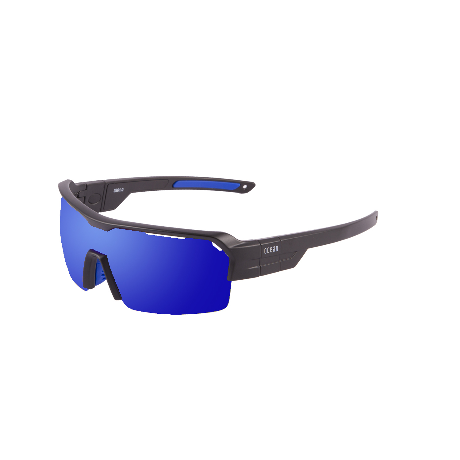 Купить Спортивные очки с диоптриями OCEAN Race Matt Black / Revo Blue Polarized lenses, rx-687/3801.0x 7ft.ru в интернет магазине Семь Футов