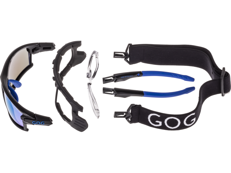 Купить Спортивные очки GOG Glaze / Black-Blue / Polarized White-Blue Lens, e357-3pr 7ft.ru в интернет магазине Семь Футов