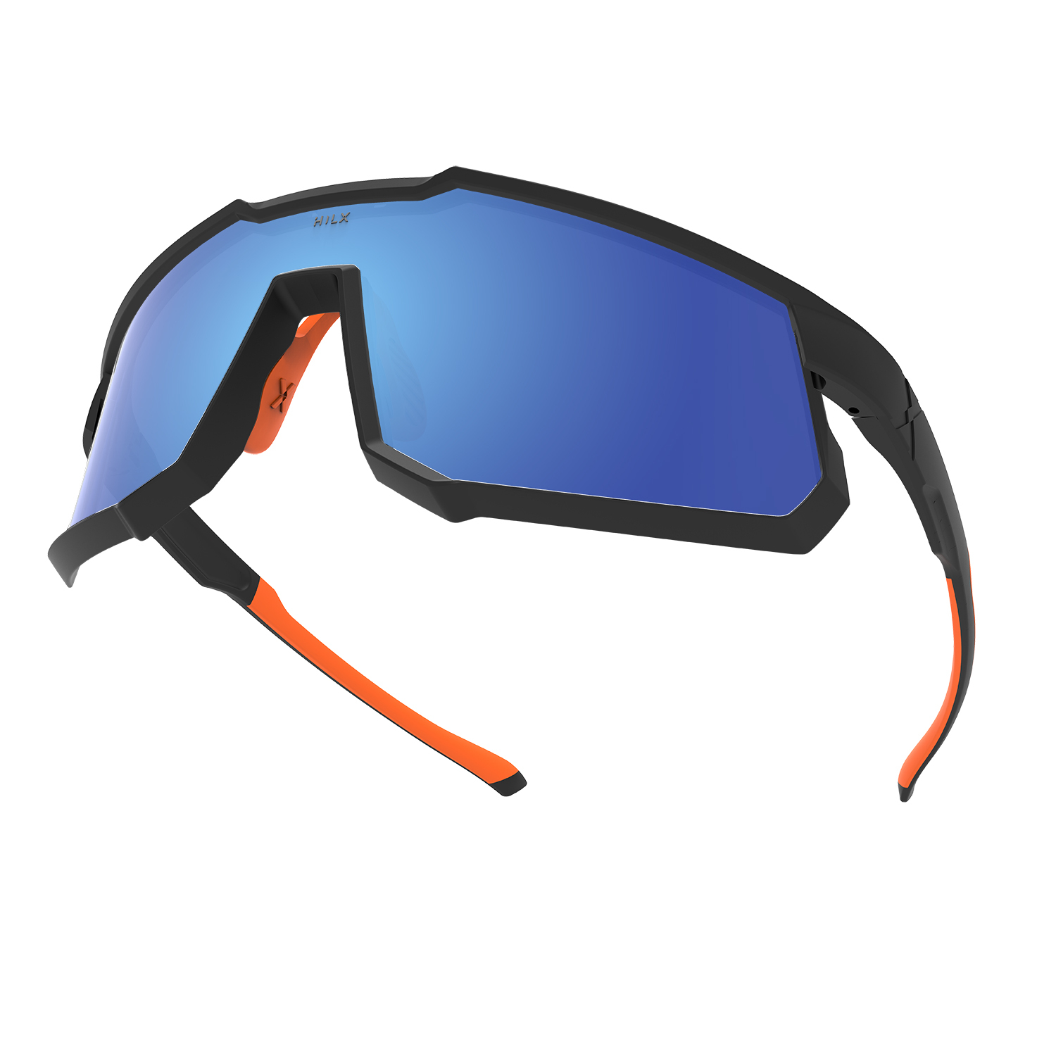 Купить HILX Big Head / Matt Black Orange / Blue Lens 7ft.ru в интернет магазине Семь Футов