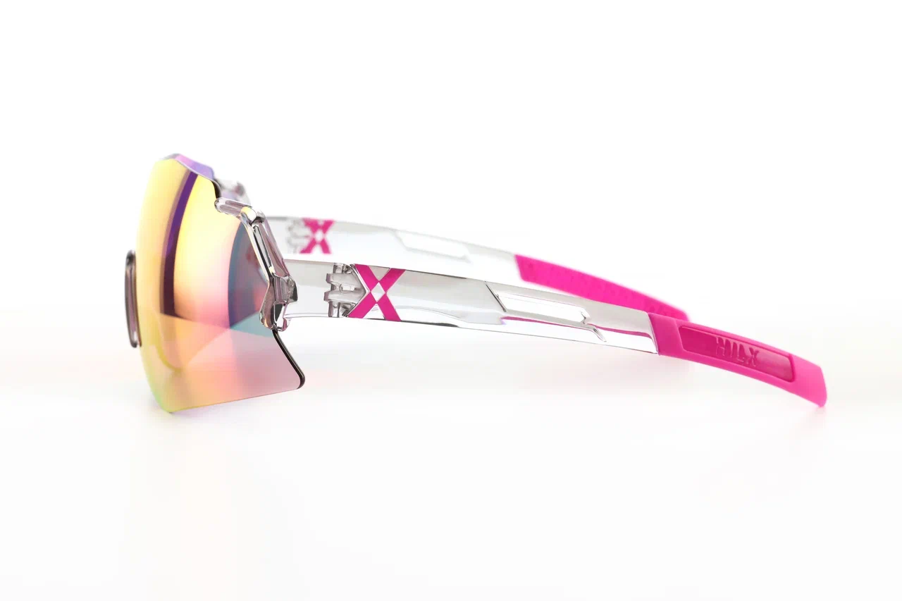Купить Спортивные очки HILX Savage 2.0 Shiny Crystal Grey Pink / Pink Lens, hsa05409-sv5pk16 7ft.ru в интернет магазине Семь Футов