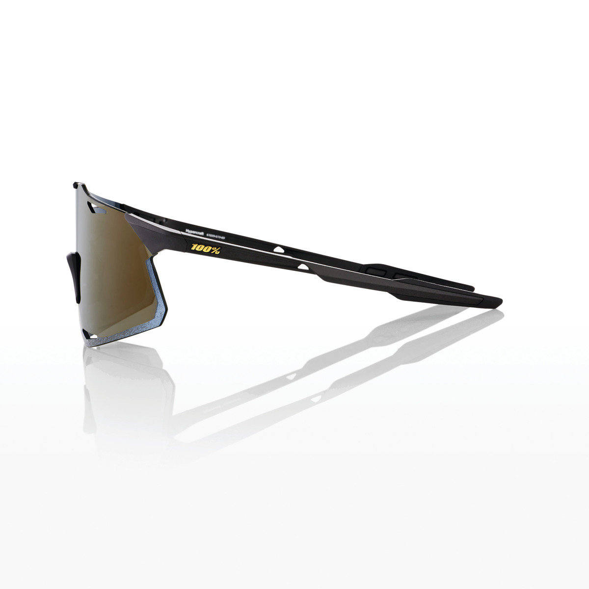 Купить Спортивные очки 100% HYPERCRAFT Matte Black - Soft Gold Mirror Lens, 60000-00001 7ft.ru в интернет магазине Семь Футов