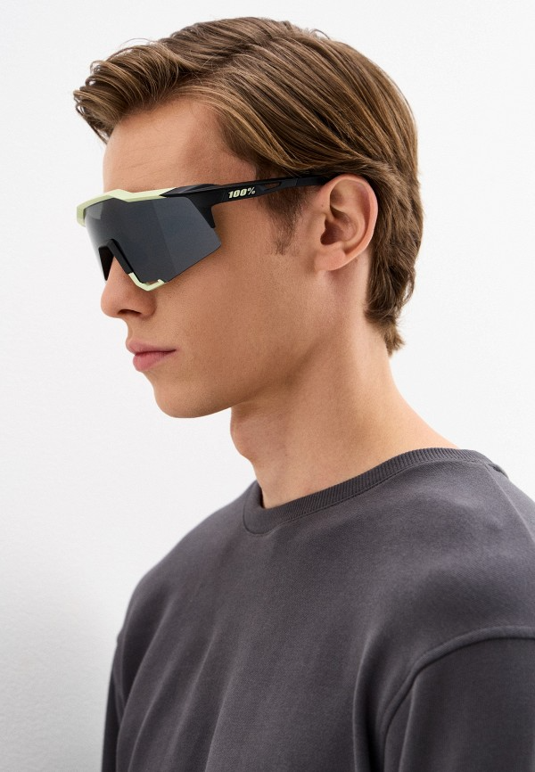 Купить Спортивные очки с диоптриями 100% Speedcraft / Soft Tact Glow / Black Mirror Lens OS, rx-056/60007-00025 7ft.ru в интернет магазине Семь Футов
