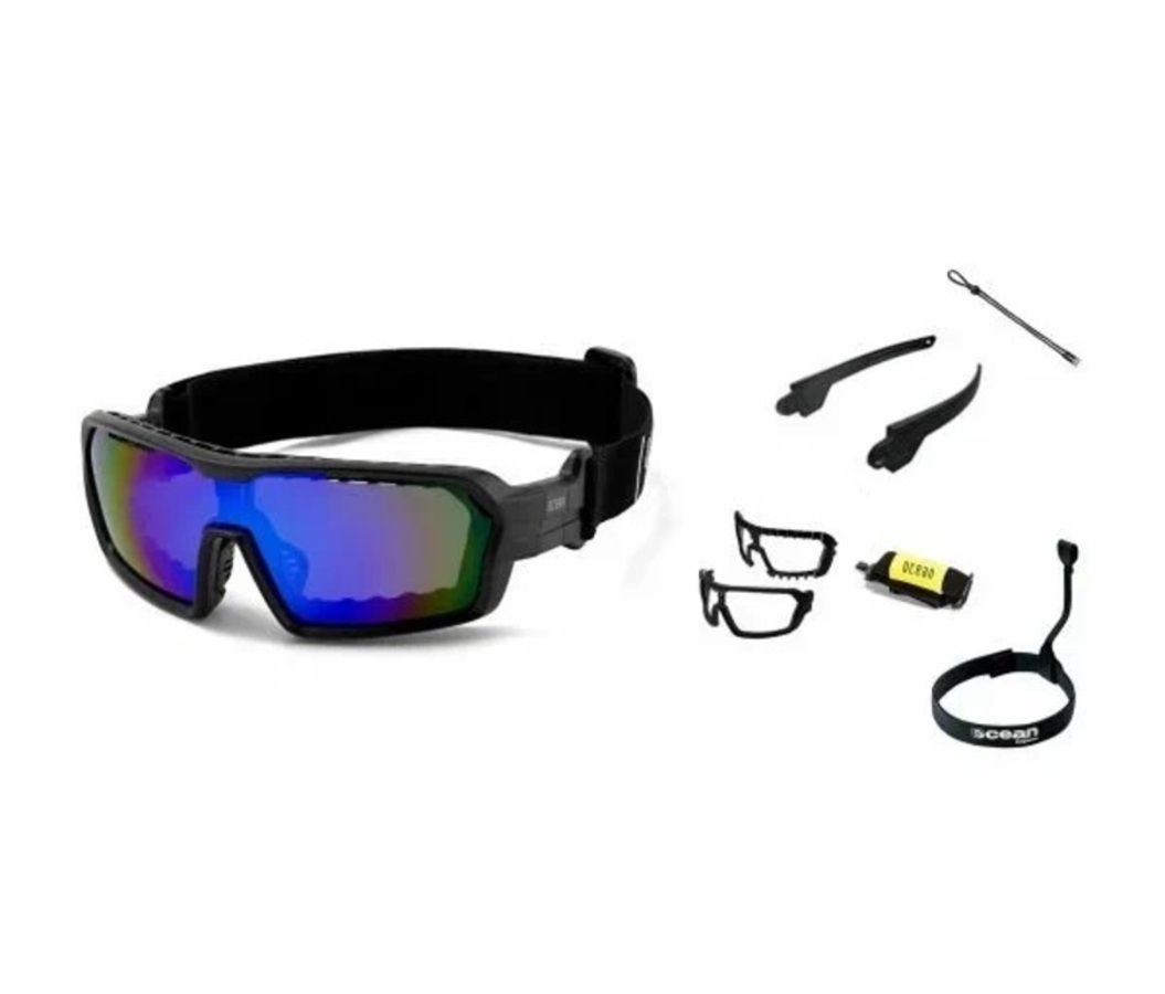 Купить Спортивные очки с диоптриями OCEAN Chameleon Matt Black / Revo Blue Polarized lenses, rx-687/3701.0 7ft.ru в интернет магазине Семь Футов