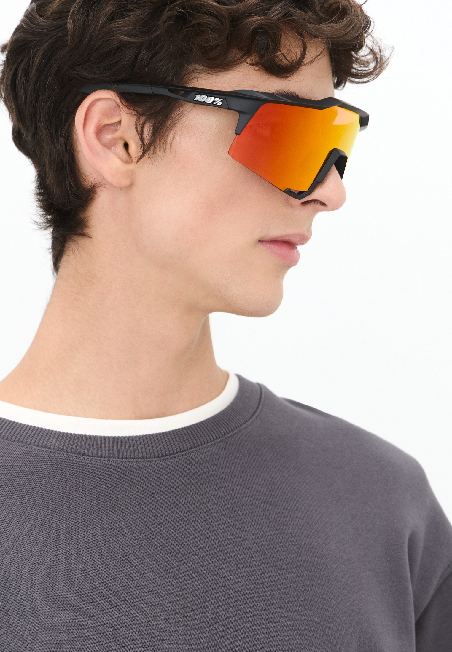 Купить Спортивные очки с диоптриями 100% SPEEDCRAFT Soft Tact Black - HiPER Red Mirror Lens, rx-056/60007-00008 7ft.ru в интернет магазине Семь Футов