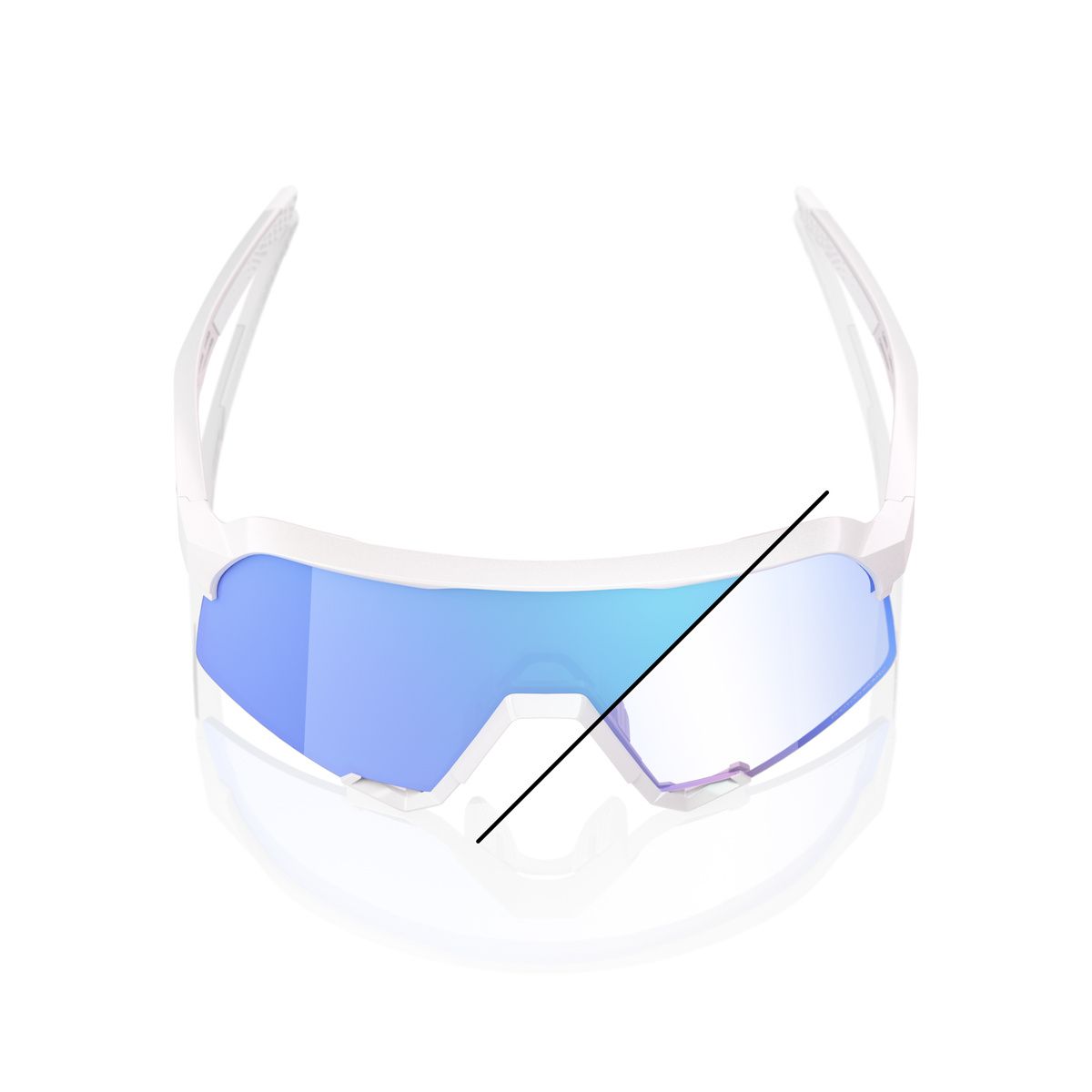 Купить Спортивные очки 100% S3 LE Bastille - Pearl White Glitter - Blue Mirror Photochromic Lens, 60005-00041 7ft.ru в интернет магазине Семь Футов