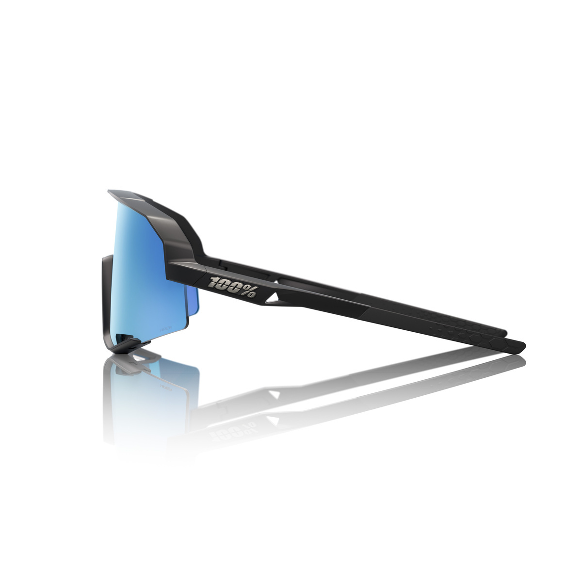 Купить Спортивные очки с диоптриями 100% Slendale / Matte Black / HiPER Blue Multilayer Mirror, rx-018/60057-00003 7ft.ru в интернет магазине Семь Футов
