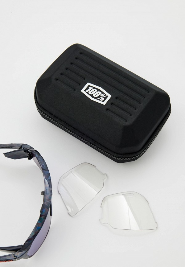 Купить Спортивные очки с диоптриями 100% Norvik / Black Holographic / HiPER Blue Multilayer Mirror, rx-018/60031-00007 7ft.ru в интернет магазине Семь Футов