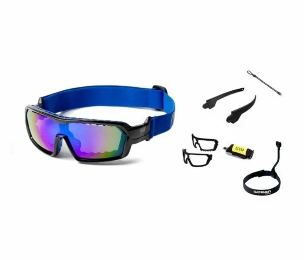 Купить Спортивные очки с диоптриями OCEAN Chameleon Black / Revo Blue Polarized lenses, rx-687/3701.1 7ft.ru в интернет магазине Семь Футов