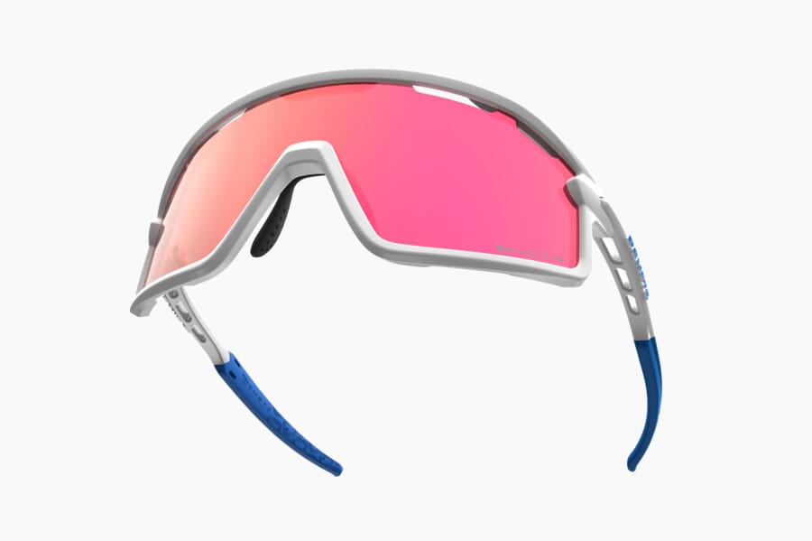 Купить Спортивные очки с диоптриями Demetz Hurry / White/Mat Blue Rose with Photochromic Red Mirror Cat.1 to 3, rx-115/hurry5054y4132 7ft.ru в интернет магазине Семь Футов