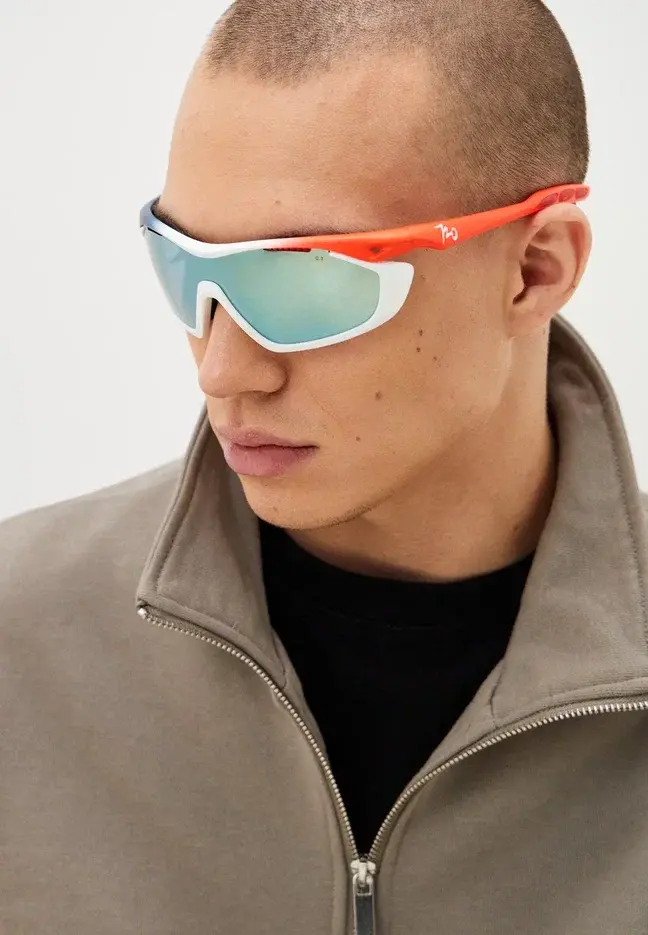 Купить Спортивные очки с диоптриями 720armour Analog Pro / Matte Dark Grey Blue / Matte Neon Red Orange / Matte White Gasket / Smoke Full Blue White Lens, rx-234/b355g-9 7ft.ru в интернет магазине Семь Футов