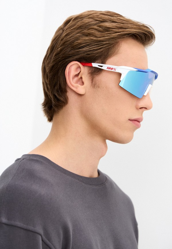 Купить Спортивные очки с диоптриями 100% Speedcraft SL / Total Energies Team Matte White/ / Metallic HiPER Blue ML Mirror Lens, rx-056/60008-00012 7ft.ru в интернет магазине Семь Футов